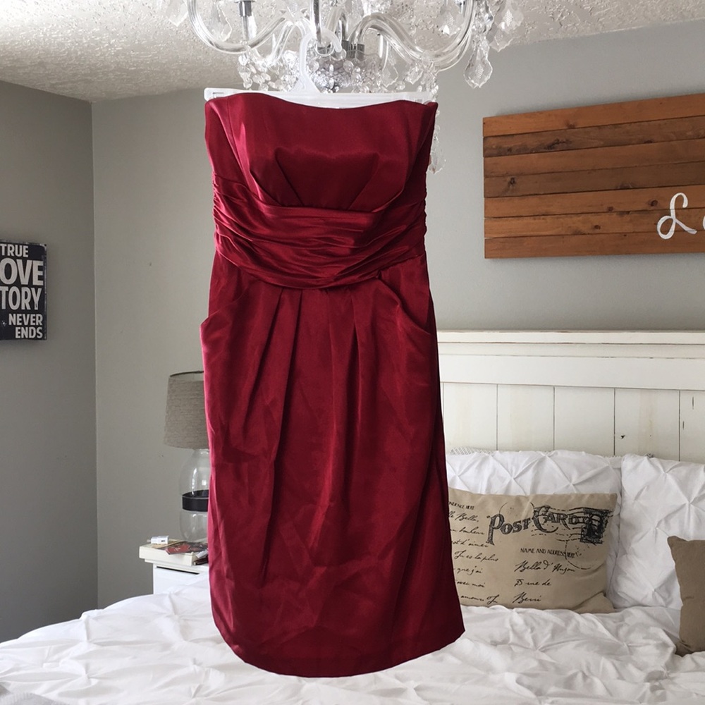 David’s Bridal Short formal dress with pockets